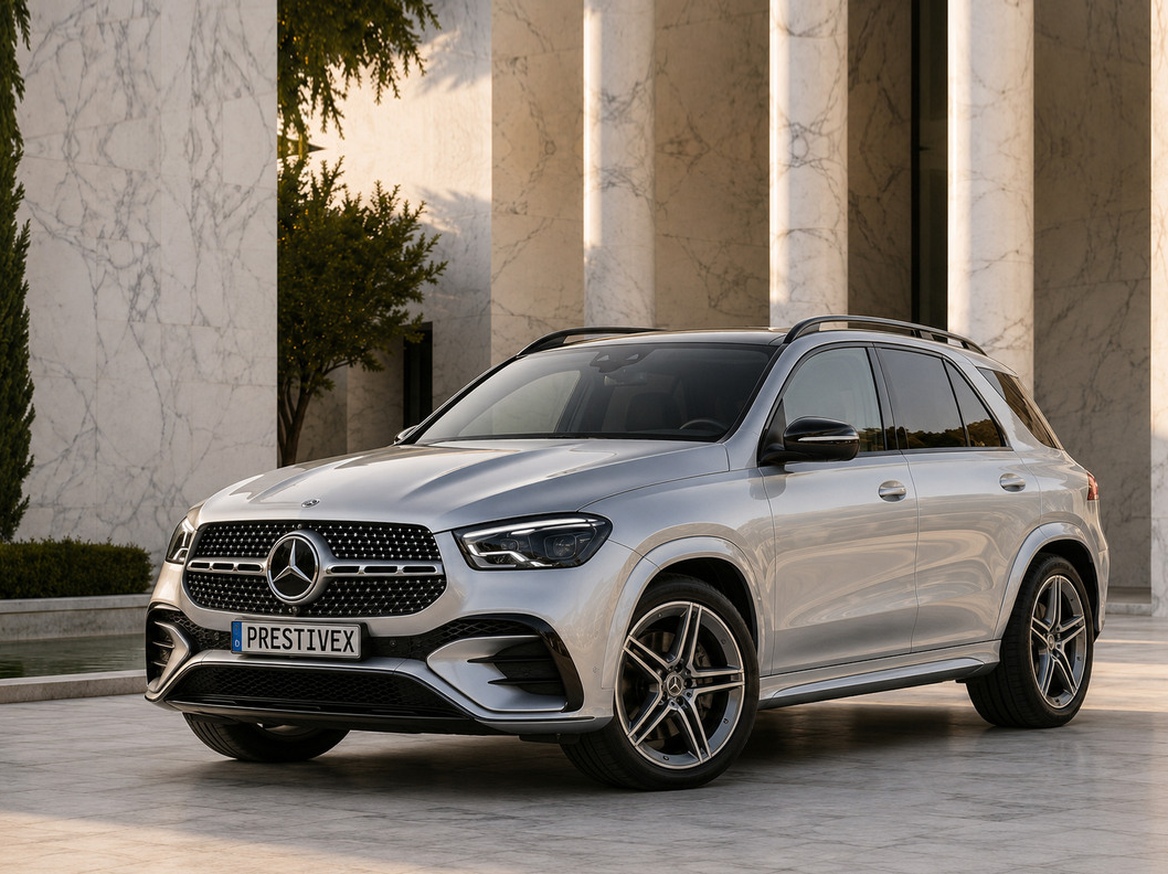 Sølv PRESTIVEX Mercedes-Benz GLE 450 4MATIC uden lys marmor arkitektur