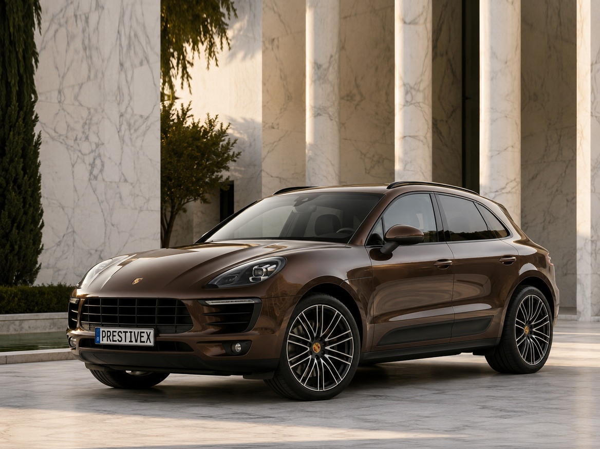 Brown PRESTIVEX Porsche Macan T uden lys marmor arkitektur