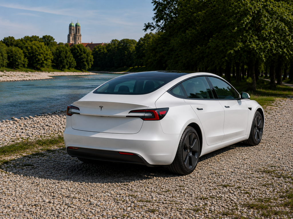 Tesla Model 3 Long Range Dual Motor for hire in Munich