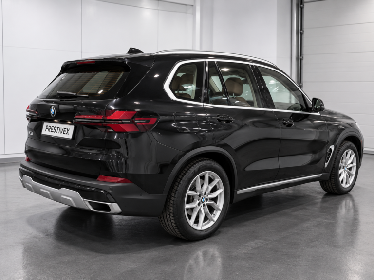 BMW X5 xDrive40e – Heckansicht schräg